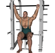 Shoulder Press - Smith Seated Rear Wide Grip